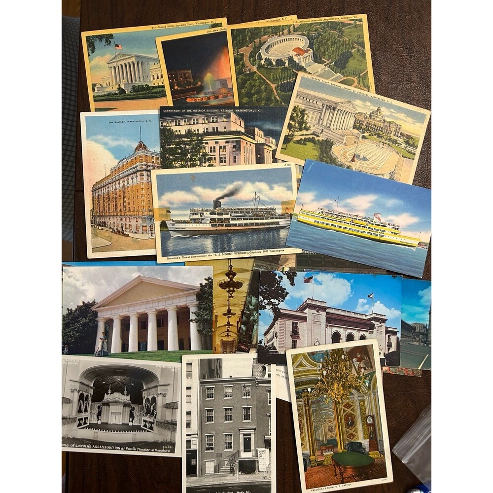 Lot of Washington DC Vintage Postcards
